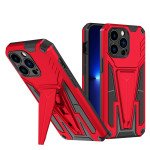 Wholesale Military Grade Armor Protection Shockproof Hard Kickstand Case for Apple iPhone 13 Pro Max (Red)