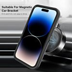 Wholesale Premium Shockproof Heavy Duty Armor Magnetic MagSafe Case With Rugged Stand for iPhone 14 Plus [6.7] (Black)