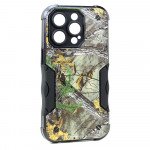 Design Fashion Picture Design Strong Shockproof Hybrid Grip Case Cover for iPhone 14 Pro Max [6.7] (Camo Green)