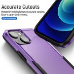 Wholesale Heavy Duty Strong Armor Hybrid Trailblazer Case Cover for iPhone 14 Plus [6.7] (Purple)