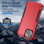Wholesale Heavy Duty Strong Armor Hybrid Trailblazer Case Cover for Apple iPhone 14 Plus [6.7] (Red)