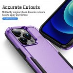 Wholesale Heavy Duty Strong Armor Hybrid Trailblazer Case Cover for iPhone 14 Pro Max [6.7] (Purple)