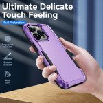 Wholesale Heavy Duty Strong Armor Hybrid Trailblazer Case Cover for iPhone 14 Pro Max [6.7] (Purple)