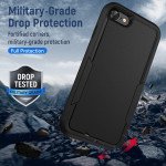 Wholesale Heavy Duty Strong Armor Hybrid Trailblazer Case Cover for Apple iPhone 8 / 7, iPhone SE (2020/2022) (Black)