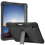 Wholesale Heavy Duty Full Body Shockproof Protection Kickstand Hybrid Tablet Case Cover for Apple iPad Pro 12.9 (2022 / 2021 / 2020 / 2018) (Black)