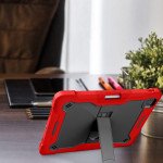 Wholesale Heavy Duty Full Body Shockproof Protection Kickstand Hybrid Tablet Case Cover for Apple iPad Pro 12.9 (2022 / 2021 / 2020 / 2018) (Red)