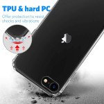 Wholesale Clear Armor Hybrid Transparent Case for Apple iPhone SE 2022 / 2020 (Clear)