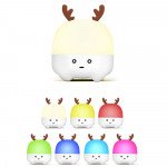 Wholesale Tiny Cute Reindeer LED Light Wireless Portable Bluetooth Speaker K8Plus for Universal Cell Phone And Bluetooth Device (White)