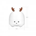 Wholesale Tiny Cute Reindeer LED Light Wireless Portable Bluetooth Speaker K8Plus for Universal Cell Phone And Bluetooth Device (White)