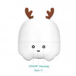 Wholesale Tiny Cute Reindeer LED Light Wireless Portable Bluetooth Speaker K8Plus for Universal Cell Phone And Bluetooth Device (White)