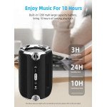 Wholesale High Bass Mini Drum LED Lights Portable Wireless Bluetooth Speaker L57 for Universal Cell Phone And Bluetooth Device (Blue)