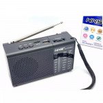 Wholesale Portable Strap AM FM Radio Portable Bluetooth Speaker With Flashlight Solar Panel Charge NS-8088 for Universal Cell Phone And Bluetooth Device (Black)