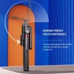 Wholesale Professional Heavy Duty 86 inches Selfie Stick and Extendable Quadpod Phone Stand with 360° Swivel and 2 Wireless Remote Controls for Universal Cell Phones (Black)