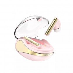 TWS In Ear Bluetooth Wireless Headphone Earbuds Gaming Headset Stereo Sound P60 for Universal Cell Phone And Bluetooth Device (Pink)