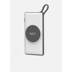 Magnetic Wireless Magsafe Charging Power Bank 10000mAh Fast Charge with IP Lighting / Type-C / Micro USB Output Cables for Universal Cell Phone And Devices (White) Magnetic Wireless Magsafe Charging Power Bank 10000mAh Fast Charge with IP Lighting / Type-C / Micro USB Output Cables for Universal Cell Phone And Devices (White)
