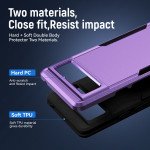 Wholesale Heavy Duty Strong Armor Hybrid Trailblazer Case Cover for Google Pixel 6 (Purple)