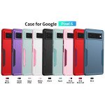 Wholesale Heavy Duty Strong Armor Hybrid Trailblazer Case Cover for Google Pixel 6 (Blue)