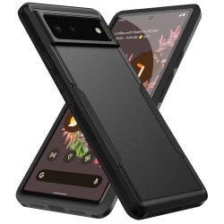 Heavy Duty Strong Armor Hybrid Trailblazer Case Cover for Google Pixel 6 (Black) Heavy Duty Strong Armor Hybrid Trailblazer Case Cover for Google Pixel 6 (Black)