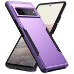 Wholesale Heavy Duty Strong Armor Hybrid Trailblazer Case Cover for Google Pixel 6 Pro (Purple)