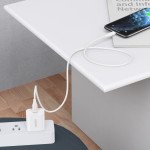Wholesale MFI iOS iPhone Lighting 2in1 Choetech House Charger 18W PD QC Adapter with MFI USB-C to Lighting Cable for iPhone Device (White)
