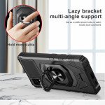 Wholesale Rotating Cube Ring Holder Kickstand Magnetic Car Mount Plate Armor Case for Cricket Vision Plus (Black)