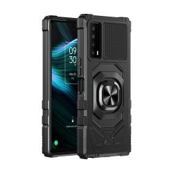 Double Layer Tech Armor Rotating Cube Ring Holder Kickstand Magnetic Car Mount Plate Armor Case for TCL Stylus 5G (Black) Double Layer Tech Armor Rotating Cube Ring Holder Kickstand Magnetic Car Mount Plate Armor Case for TCL Stylus 5G (Black)