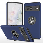 Wholesale Dual Layer Armor Hybrid Stand Ring Case for Google Pixel 7 (Navy Blue)