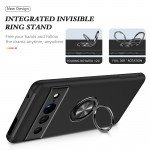 Wholesale Dual Layer Armor Hybrid Stand Ring Case for Google Pixel 7 Pro (Red)
