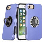 Dual Layer Armor Hybrid Stand Ring Case for Apple iPhone 8 / 7 / SE (2020) (Purple)