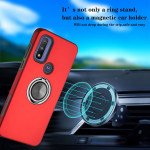 Wholesale Dual Layer Armor Hybrid Stand Ring Case for Motorola Moto G Play 2023 / Moto G Power 2022 / Moto G Pure (Black)