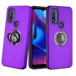 Wholesale Dual Layer Armor Hybrid Stand Ring Case for Motorola Moto G Play 2023 / Moto G Power 2022 / Moto G Pure (Purple)