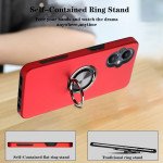 Wholesale Dual Layer Armor Hybrid Stand Ring Case for OnePlus Nord N20 5G (T-Mobile) (Red)