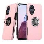 Wholesale Dual Layer Armor Hybrid Stand Ring Case for OnePlus Nord N20 5G (T-Mobile) (Rose Gold)