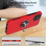 Wholesale Dual Layer Armor Hybrid Stand Ring Case for Samsung Galaxy A03 (Red)