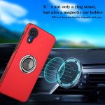 Wholesale Dual Layer Armor Hybrid Stand Ring Case for Samsung A03 Core (Black)