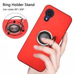 Wholesale Dual Layer Armor Hybrid Stand Ring Case for Samsung A03 Core (Red)