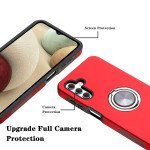 Wholesale Dual Layer Armor Hybrid Stand Ring Case for Samsung A13 5G (Red)