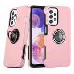 Dual Layer Armor Hybrid Stand Ring Case for Samsung Galaxy A23 (Rose Gold)