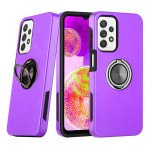 Dual Layer Armor Hybrid Stand Ring Case for Samsung Galaxy A23 (Purple)