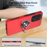 Wholesale Dual Layer Armor Hybrid Stand Ring Case for Samsung Galaxy A53 5G (Red)