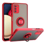 Wholesale Tuff Slim Armor Hybrid Ring Stand Case for Samsung Galaxy A03s (International) (Red)