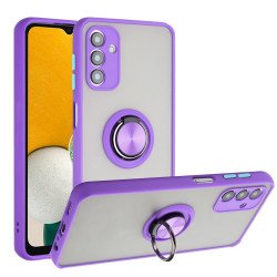 Tuff Slim Armor Hybrid Ring Stand Case for Samsung A13 5G (Purple)
