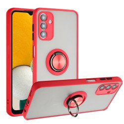 Tuff Slim Armor Hybrid Ring Stand Case for Samsung A13 5G (Red)