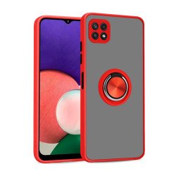 Tuff Slim Armor Hybrid Ring Stand Case for Samsung Galaxy A22 5G  / Boost Mobile Celero 5G (Red) Tuff Slim Armor Hybrid Ring Stand Case for Samsung Galaxy A22 5G  / Boost Mobile Celero 5G (Red)