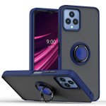 Wholesale Tuff Slim Armor Hybrid Ring Stand Case for T-Mobile Revvl 6 5G / Boost Mobile Celero 5G 2023 (Navy Blue)