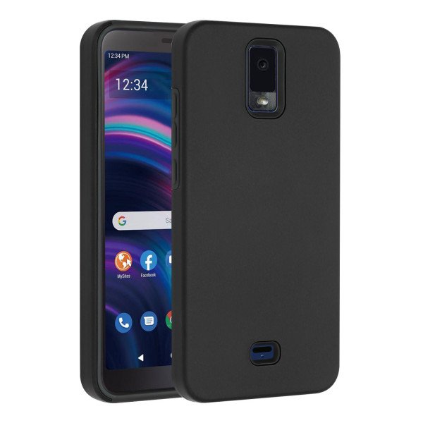 Wholesale Glossy Dual Layer Armor Defender Hybrid Protective Case Cover for BLU View 3 (Black)