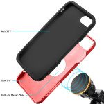 Wholesale Glossy Dual Layer Armor Defender Hybrid Protective Case Cover for Apple iPhone 8 / 7 / SE (2020) (Red)