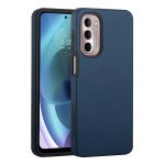 Wholesale Glossy Dual Layer Armor Defender Hybrid Protective Case Cover for Motorola Moto G Stylus 5G / 4G 2022 (Navy Blue)