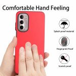 Wholesale Glossy Dual Layer Armor Defender Hybrid Protective Case Cover for Motorola Moto G Stylus 4G 2022 (Rose Gold)
