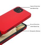 Wholesale Glossy Dual Layer Armor Defender Hybrid Protective Case Cover for Samsung Galaxy A03 (Red)